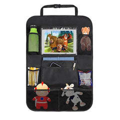 Car Back Seat Organizer Storage Bag Tray Holder Tissue Box Auto Organizers
