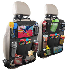 Car Back Seat Organizer Storage Bag Tray Holder Tissue Box Auto Organizers