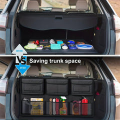 Large Trunk Organizer with 6 Pockets and Straps