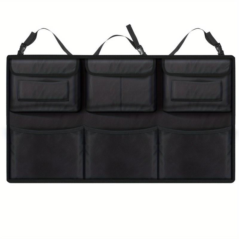 Large Trunk Organizer with 6 Pockets and Straps