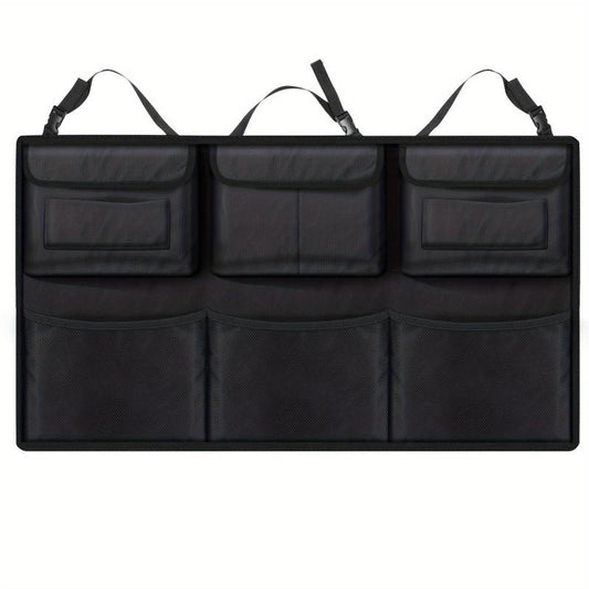 Large Trunk Organizer with 6 Pockets and Straps