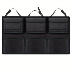 Large Trunk Organizer with 6 Pockets and Straps