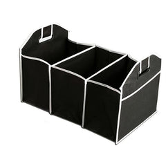 Car Trunk Organizer Foldable Waterproof Storage Bag 3 Compartments