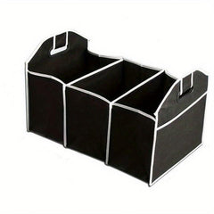 Car Trunk Organizer Foldable Waterproof Storage Bag 3 Compartments