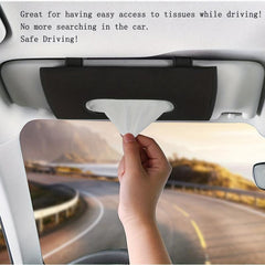 PU Leather Tissue Holder Rectangular Mask Dispenser Car Tissue Box