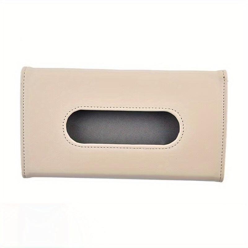 PU Leather Tissue Holder Rectangular Mask Dispenser Car Tissue Box