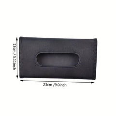 PU Leather Tissue Holder Rectangular Mask Dispenser Car Tissue Box