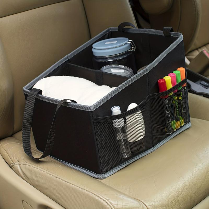 Car Seat Organizer Passenger Seat Organizer Collapsible Car Storage