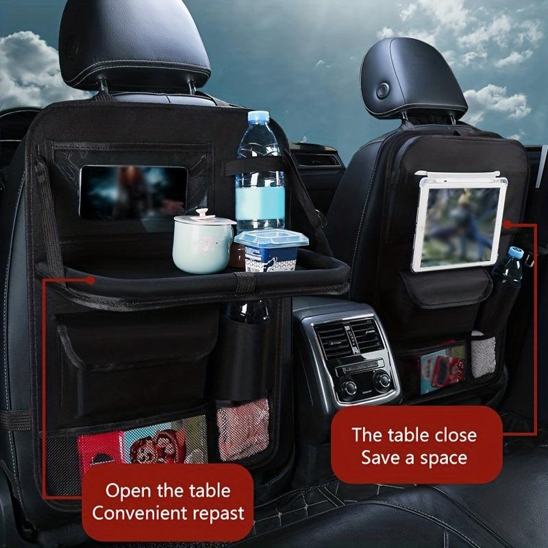 Car Back Seat Storage Bag Hanging Bag Kick Mats Back Seat Protectors