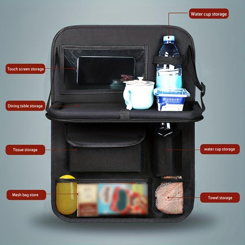 Car Back Seat Storage Bag Hanging Bag Kick Mats Back Seat Protectors
