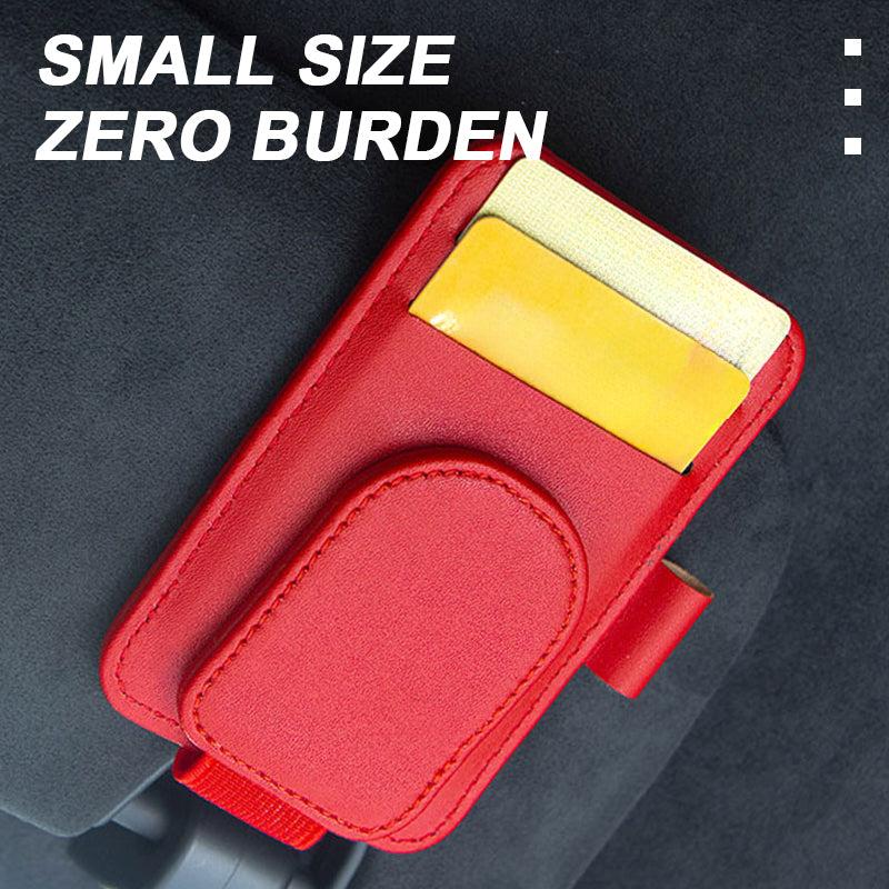 Car Sun Visor Glasses Case Sunglasses Clip Holder Pen Case Eyeglasses