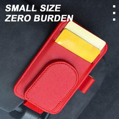Car Sun Visor Glasses Case Sunglasses Clip Holder Pen Case Eyeglasses