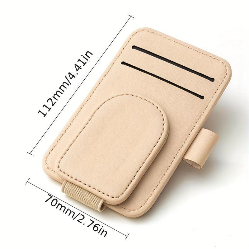 Car Sun Visor Glasses Case Sunglasses Clip Holder Pen Case Eyeglasses