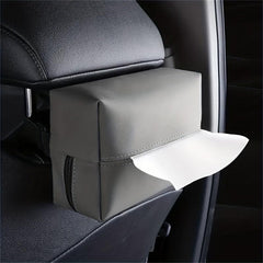 Multifunctional PU Leather Car Tissue Box