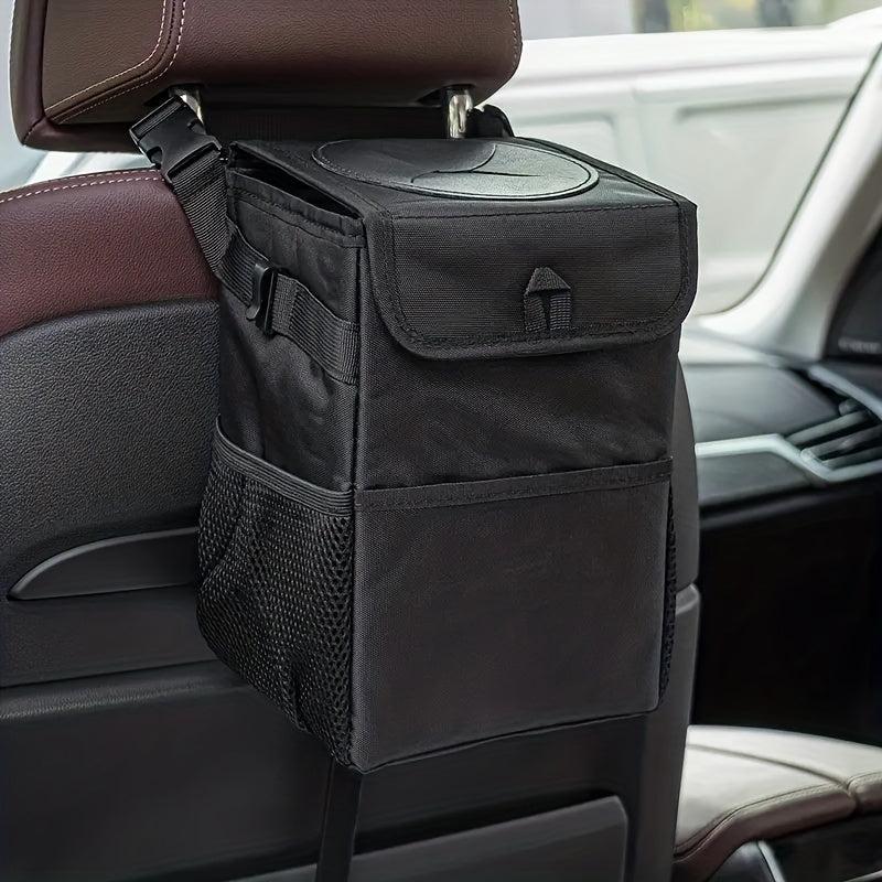 Car Trash Can Organizer Bag - Leakproof Garbage Bin for Vehicle