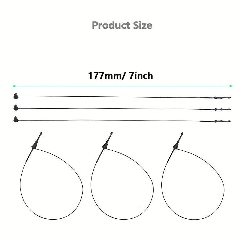 Plastic Fastener Hang Tag Clear Snap Lock Pin Security Loop for Retail Store