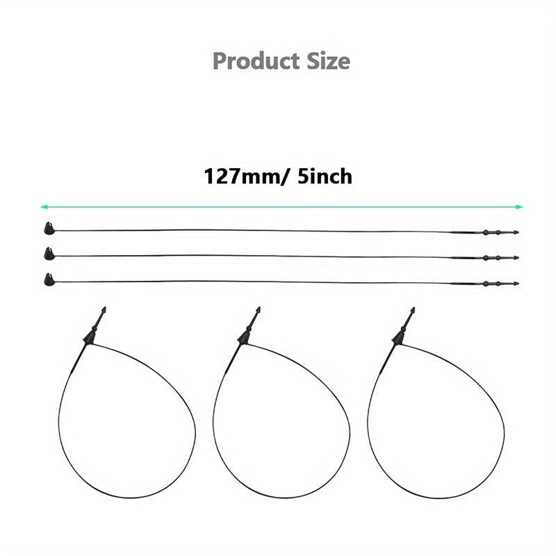 Plastic Fastener Hang Tag Clear Snap Lock Pin Security Loop for Retail Store