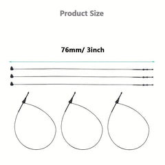 Plastic Fastener Hang Tag Clear Snap Lock Pin Security Loop for Retail Store