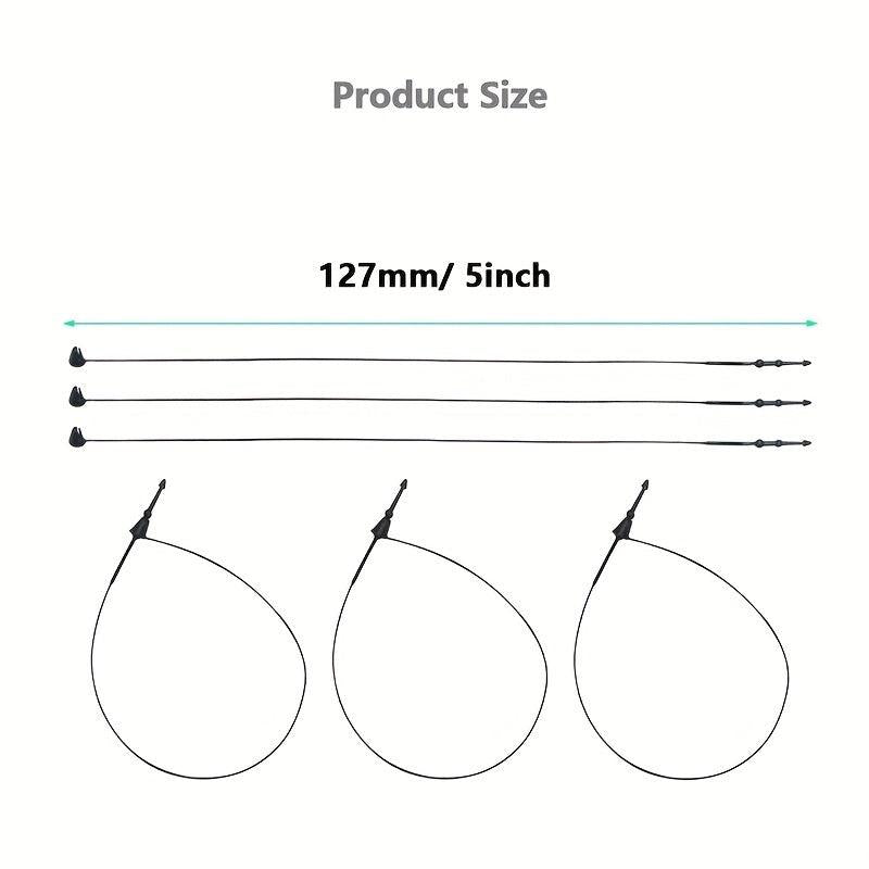 Plastic Fastener Hang Tag Clear Snap Lock Pin Security Loop for Retail Store