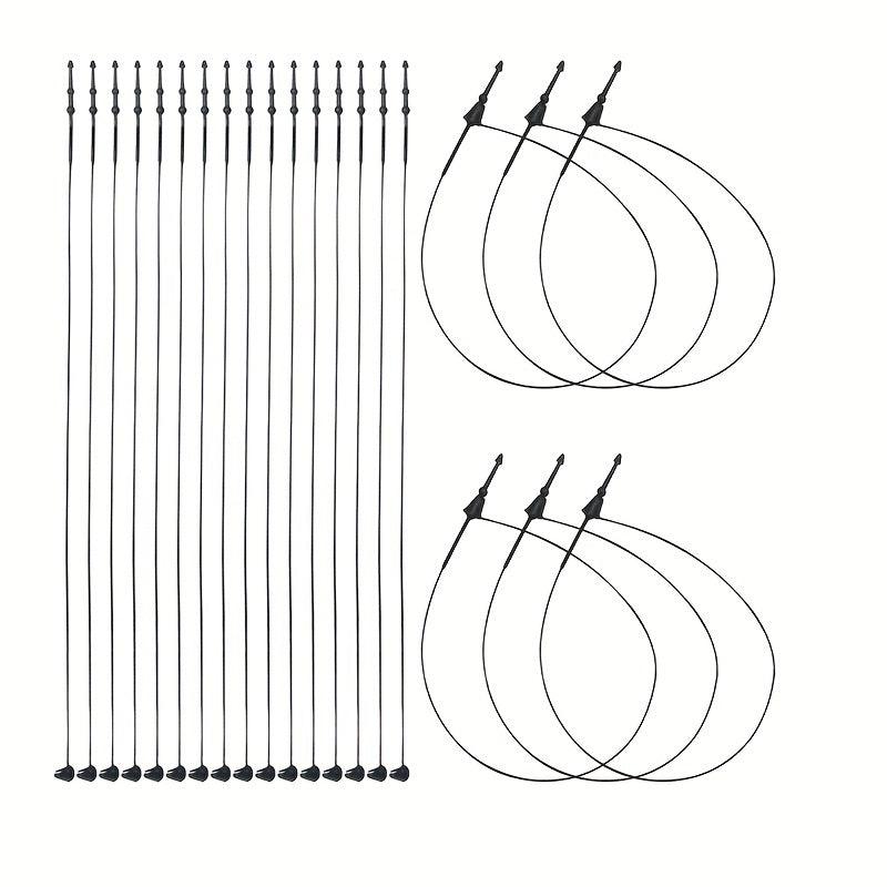 Plastic Fastener Hang Tag Clear Snap Lock Pin Security Loop for Retail Store
