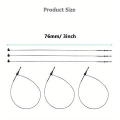 Plastic Fastener Hang Tag Clear Snap Lock Pin Security Loop for Retail Store
