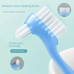 Denture Cleaning Toothbrush Orthodontic Double sided Toothbrush