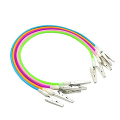 1pc Dental Colorful Bib Clips with Silicone Cord & Spring Loaded Clips