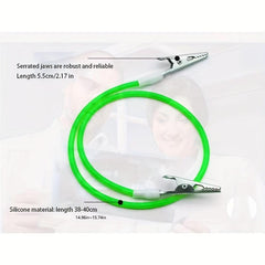 1pc Dental Colorful Bib Clips with Silicone Cord & Spring Loaded Clips
