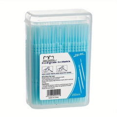 200pcs Dental Care Toothpick Floss Double headed Disposable Toothbrush Pick