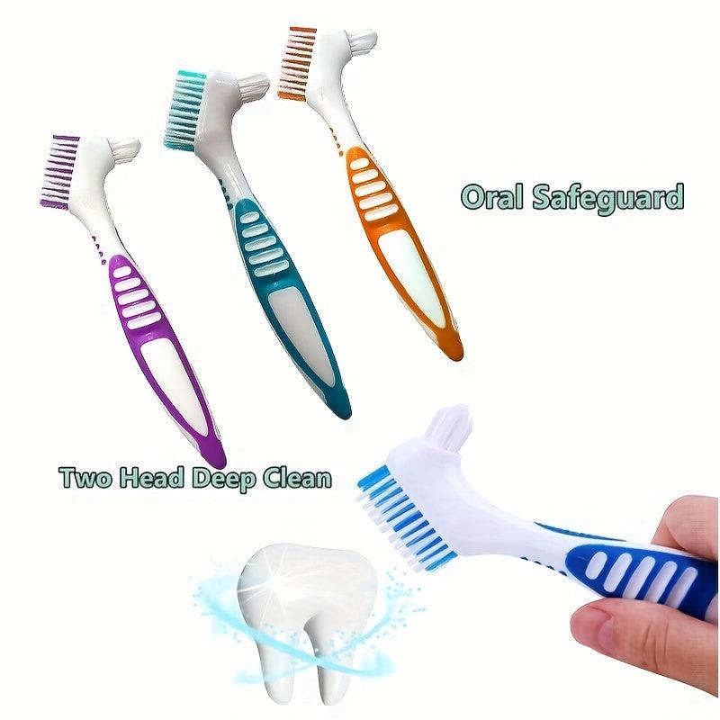 Denture Cleaning Brush Double Sided Toothbrush