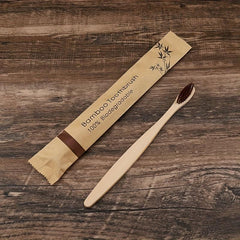 10 Bamboo Toothbrushes Extra Soft Bristles Sensitive Teeth Gums Men Women