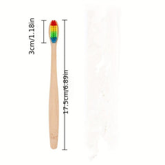 10 Bamboo Toothbrushes Extra Soft Bristles Sensitive Teeth Gums Men Women