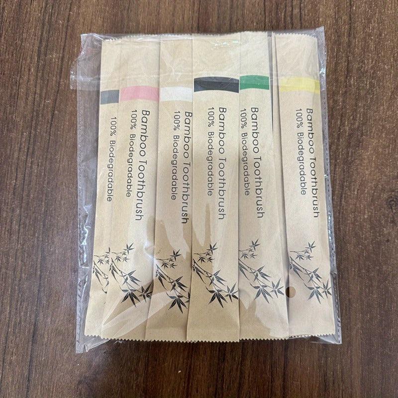 10 Bamboo Toothbrushes Extra Soft Bristles Sensitive Teeth Gums Men Women