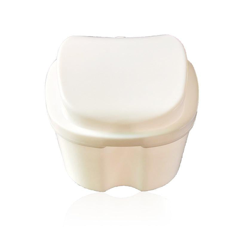 Denture Storage Box with Mesh, Drainable, Cleanable