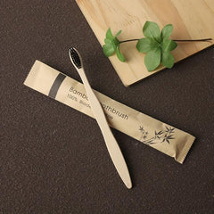 10pcs Adult Colorful Bamboo Toothbrush Set Soft Bristle