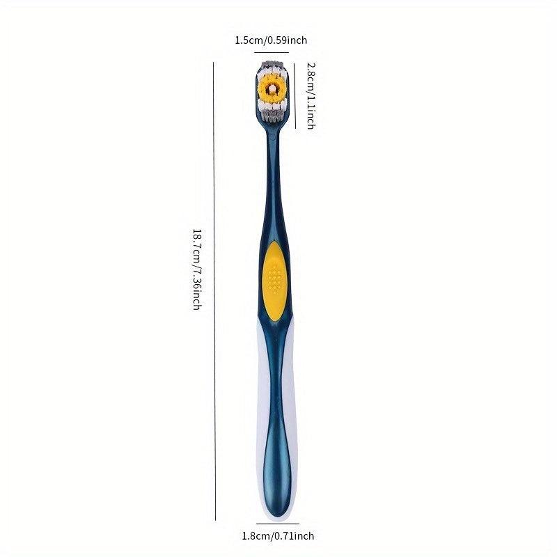 4pcs Adult Toothbrush Set Hard Bristle Lightweight and Portable