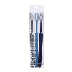 3pcs Soft Bristle Toothbrush Pack, Candy Colors, Home & Travel, Cover