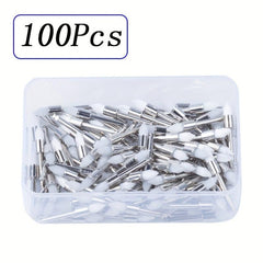 100pcs Dental Prophy Cup Brush Nylon Latch Flat