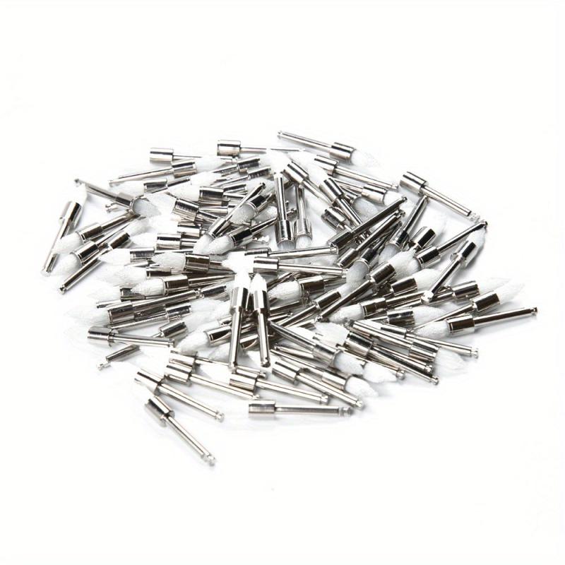 100pcs Dental Prophy Cup Brush Nylon Latch Flat