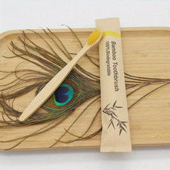10pcs Bamboo Biodegradable Soft Bristle Toothbrushes