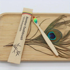 10pcs Bamboo Biodegradable Soft Bristle Toothbrushes