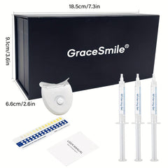 GraceSmile Teeth Whitening Syringe Kit + LED Lamp PAP Whitening Formula