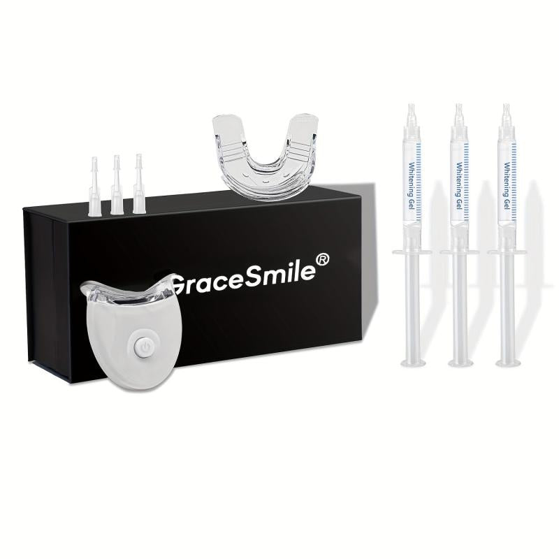 GraceSmile Teeth Whitening Syringe Kit + LED Lamp PAP Whitening Formula