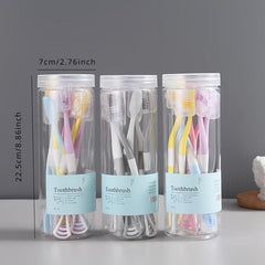 8pcs 2-in-1 Silicone Tongue Scraper Toothbrush Dual Effect Tongue Cleaning Brush