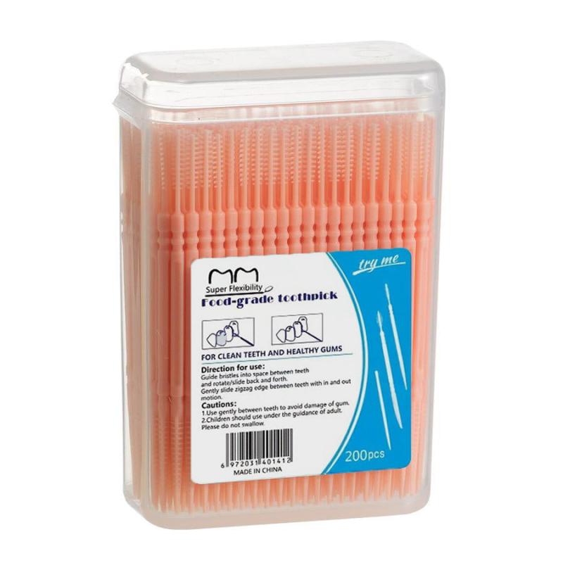 200 Pcs Dental Care Toothpick Floss - Oral Hygiene