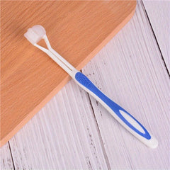 3-Sided Toothbrush for Kids Autism Sensory Bristle Travel Teeth Gum Care