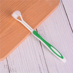 3-Sided Toothbrush for Kids Autism Sensory Bristle Travel Teeth Gum Care
