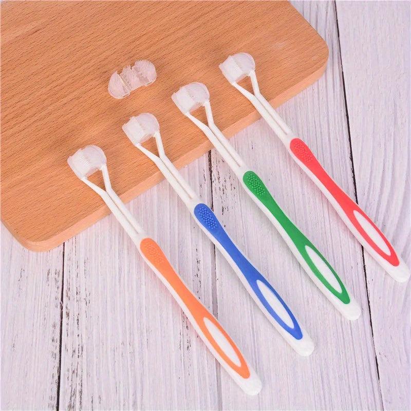 3-Sided Toothbrush for Kids Autism Sensory Bristle Travel Teeth Gum Care