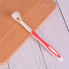 3-Sided Toothbrush for Kids Autism Sensory Bristle Travel Teeth Gum Care