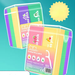 Colorful Fruit Dental Floss & Toothpicks Pack